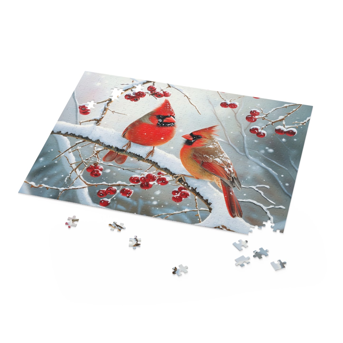 Cardinals in the Snow Puzzle
