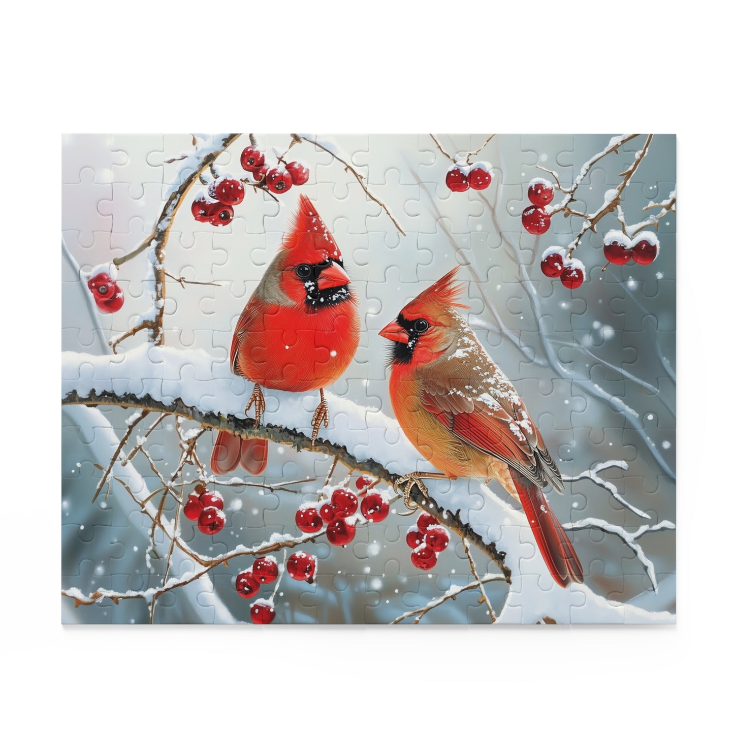 Cardinals in the Snow Puzzle