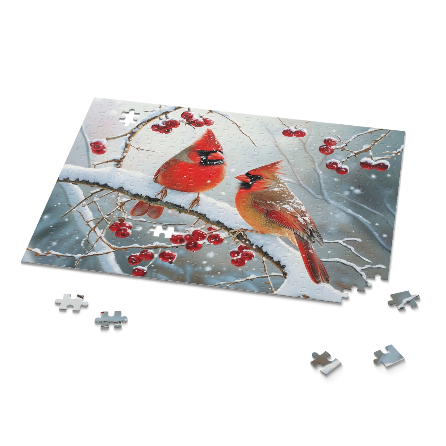 Cardinals in the Snow Puzzle