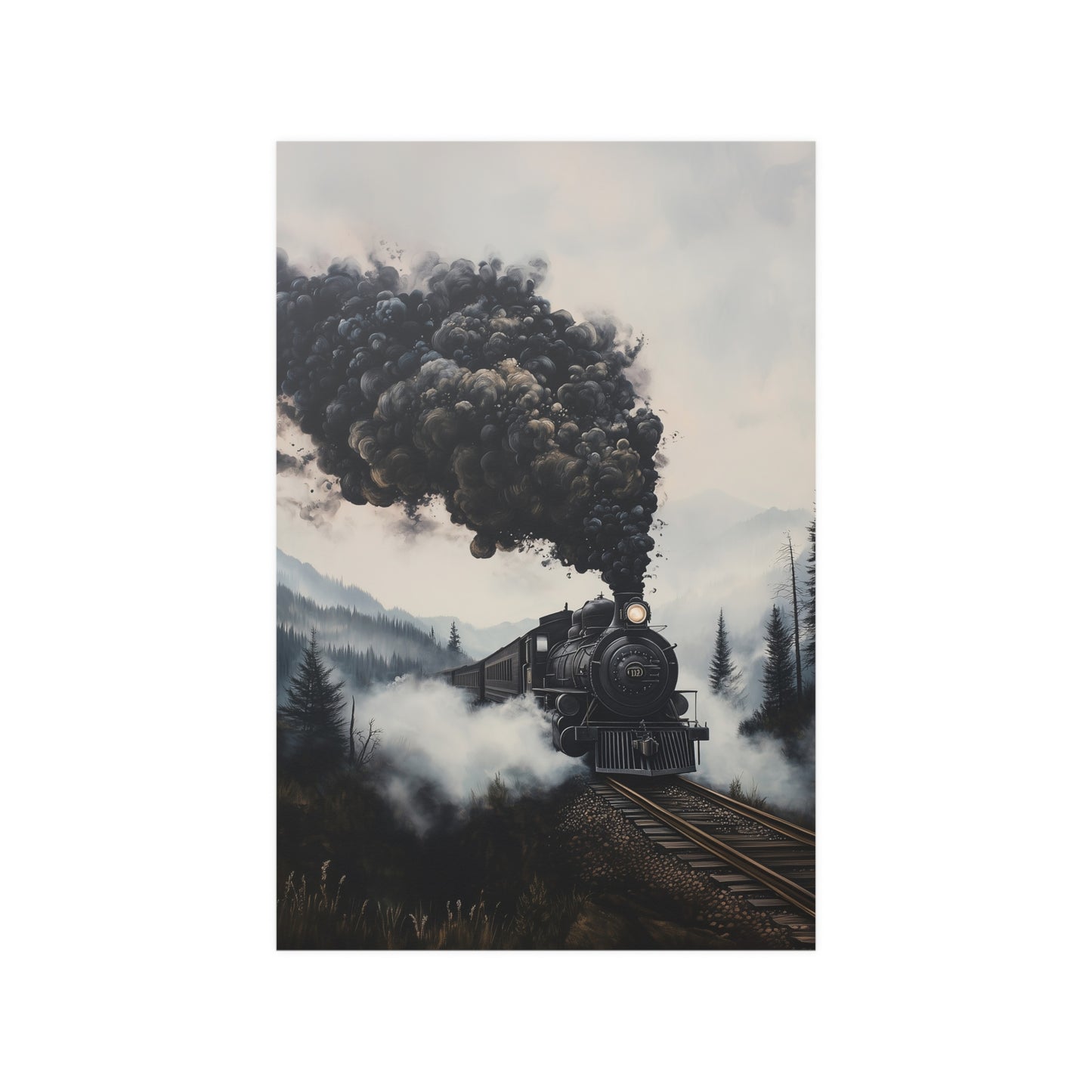 Train Ride Through the Forest Poster