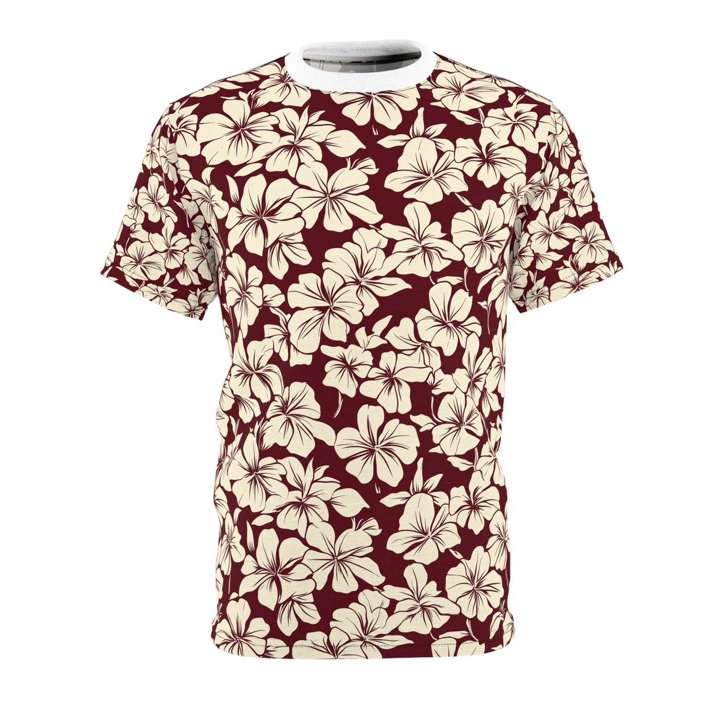 Maroon Hawaiian T-Shirt