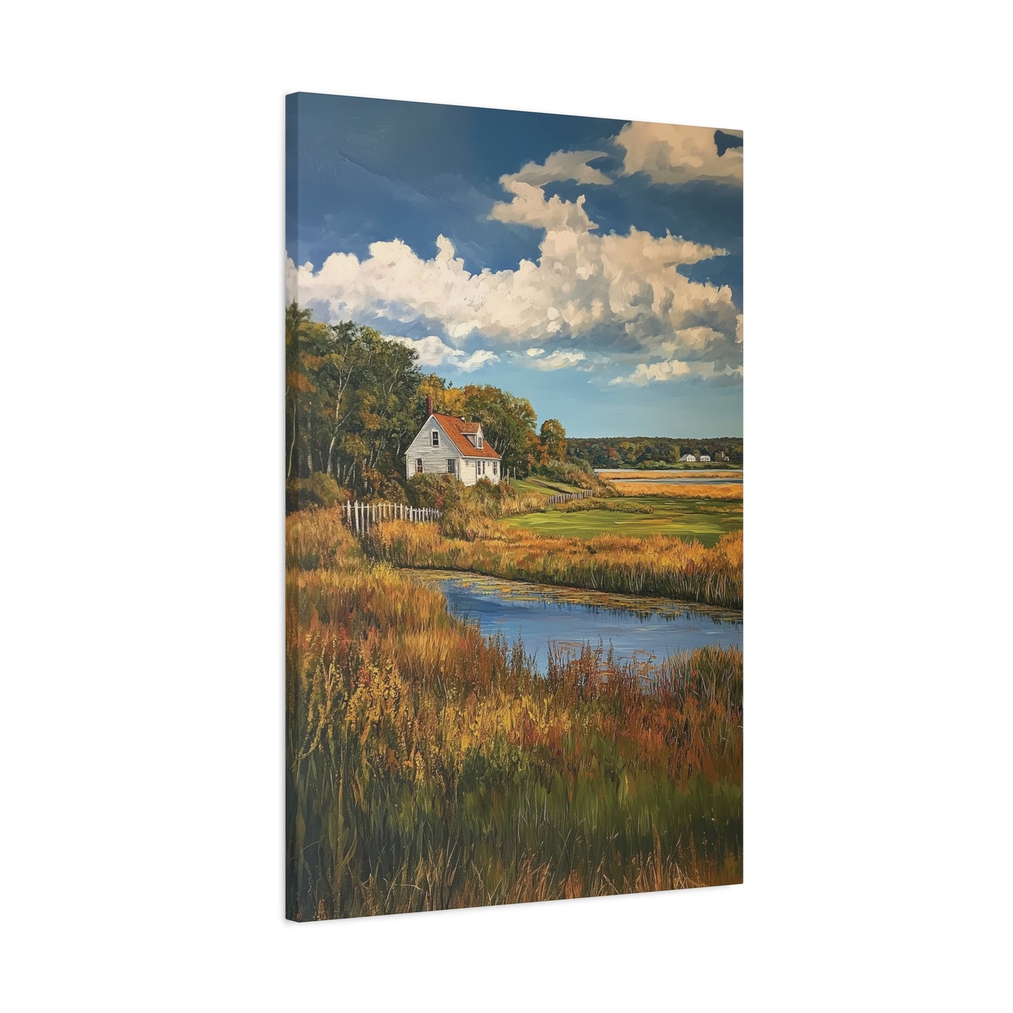 House in the Floodplains Canvas