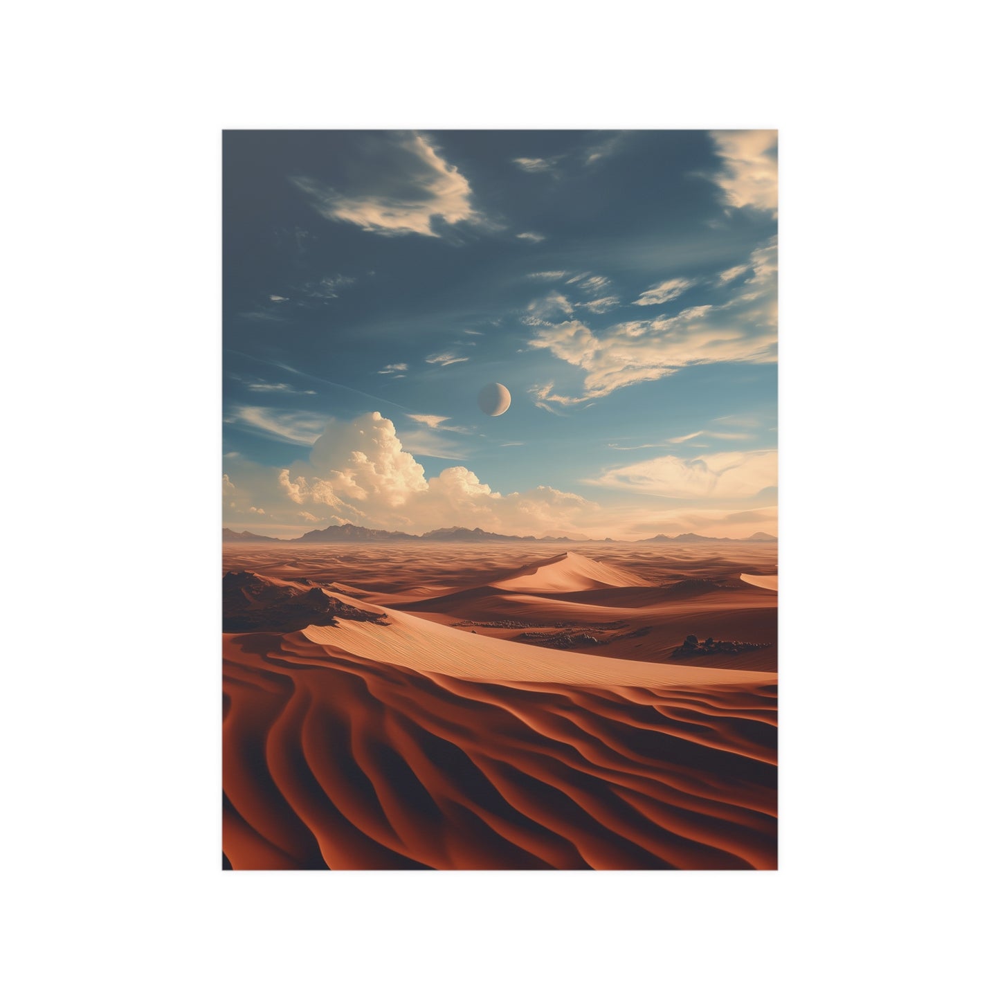 Sand Dunes Wasteland Poster