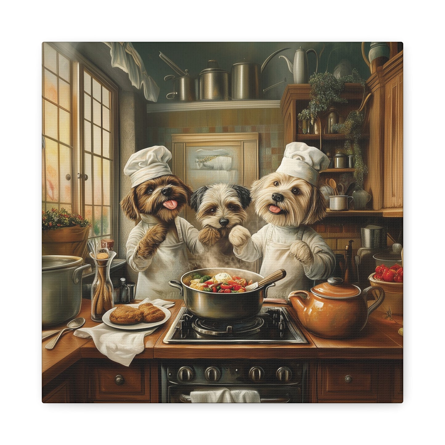 Doggy Chefs Canvas