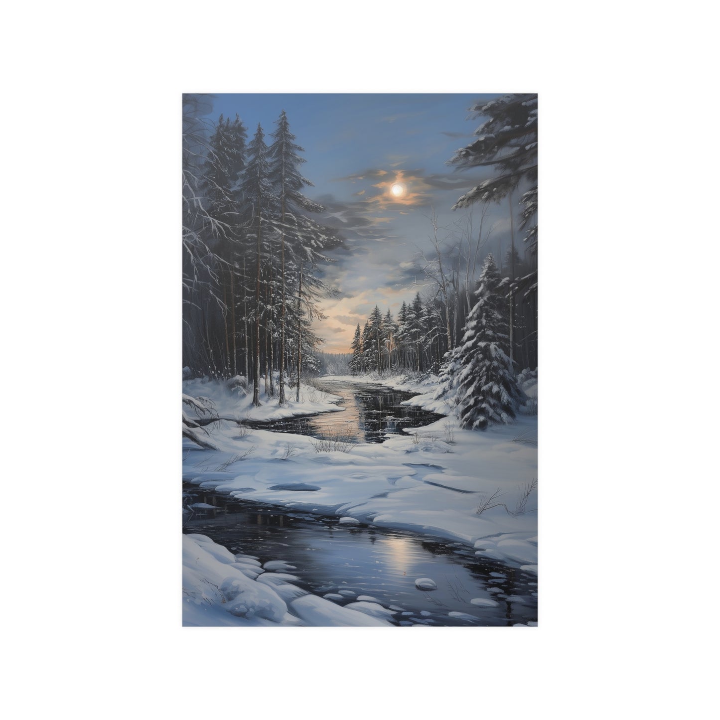 Winter River Poster