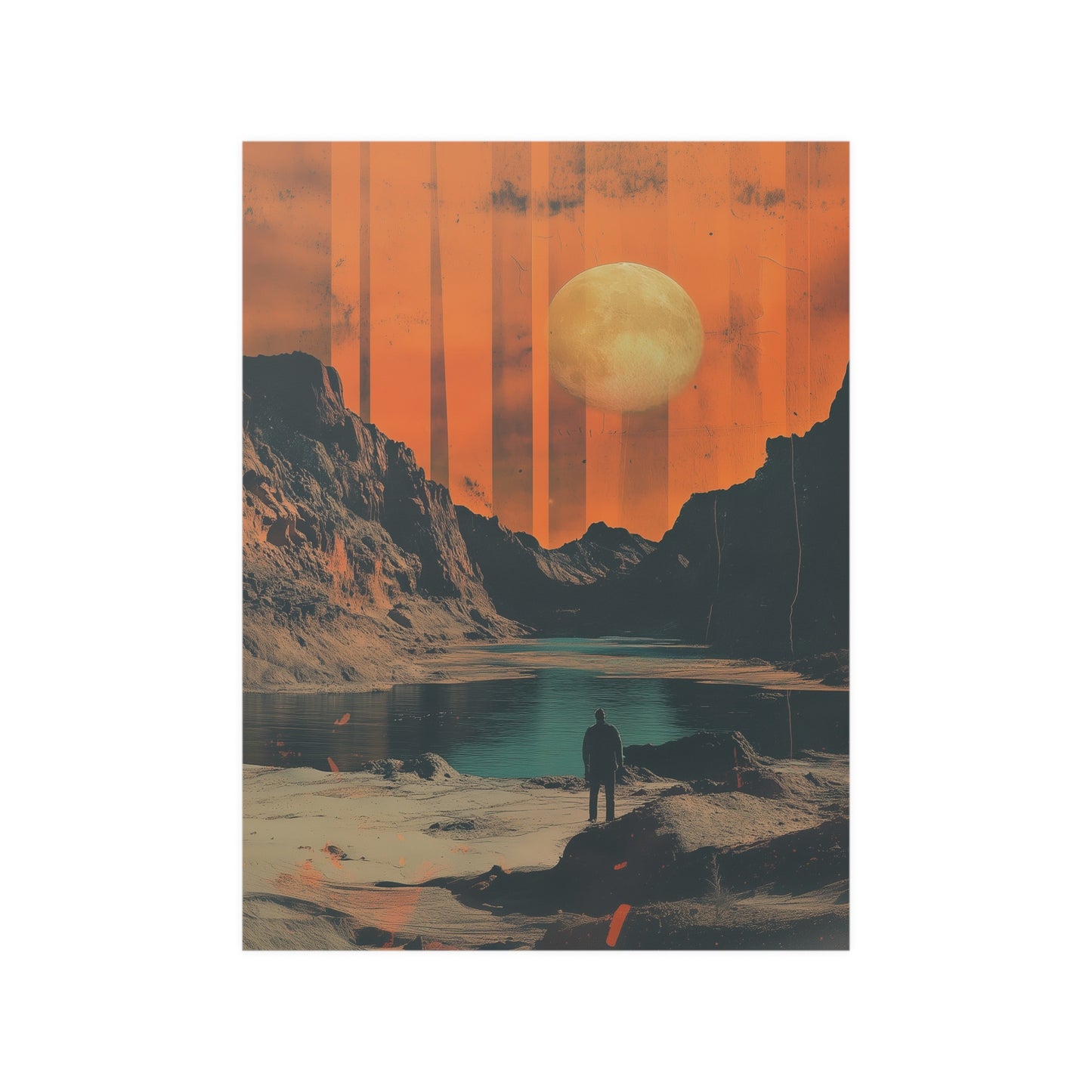 Martian Lake Poster