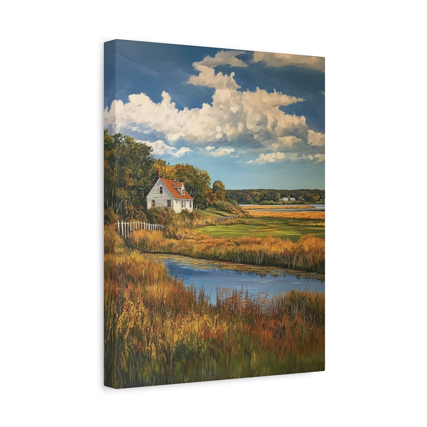 House in the Floodplains Canvas