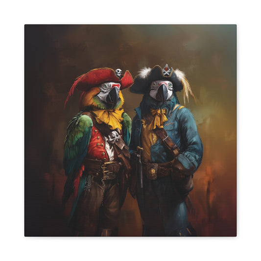 Parrot Pirates Canvas