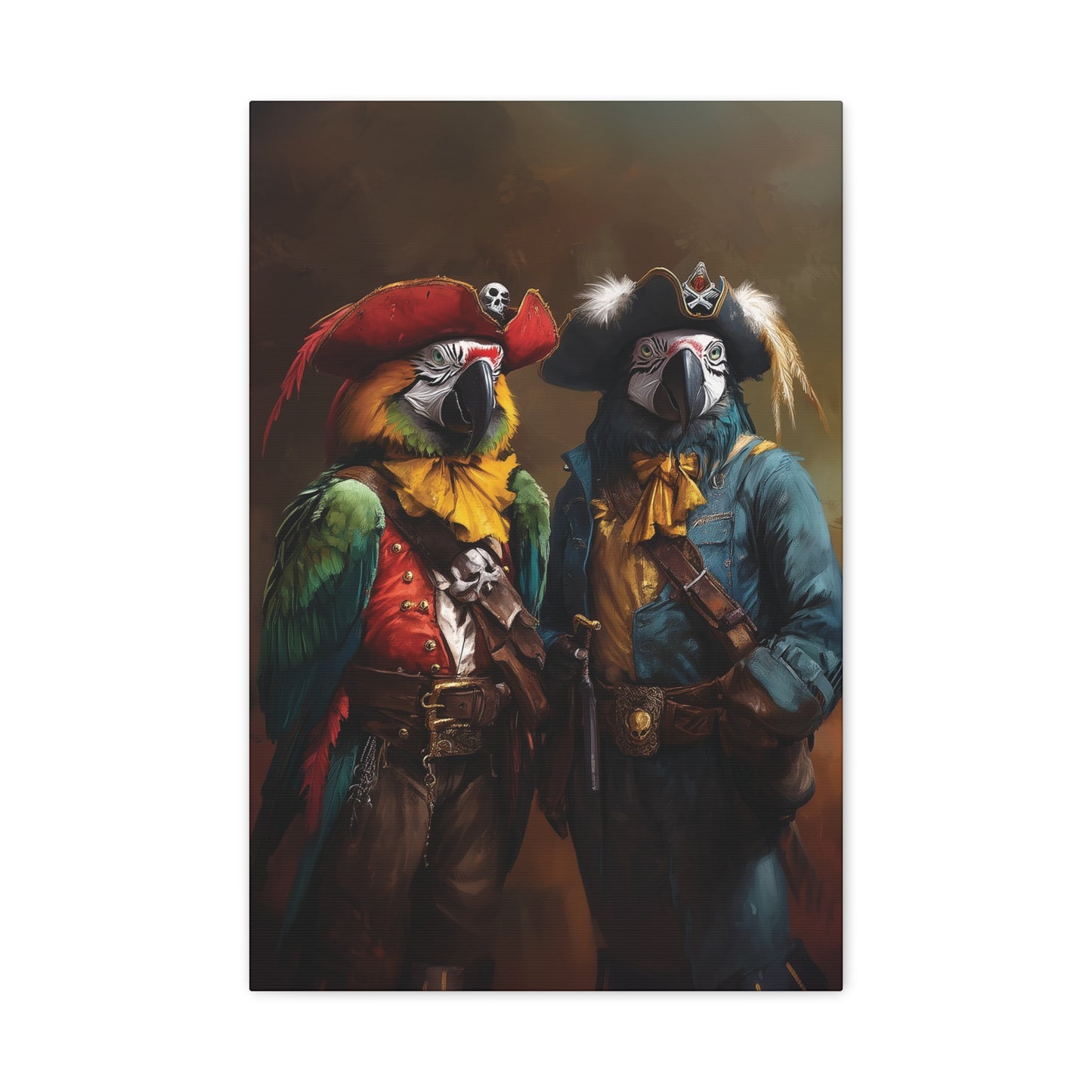 Parrot Pirates Canvas