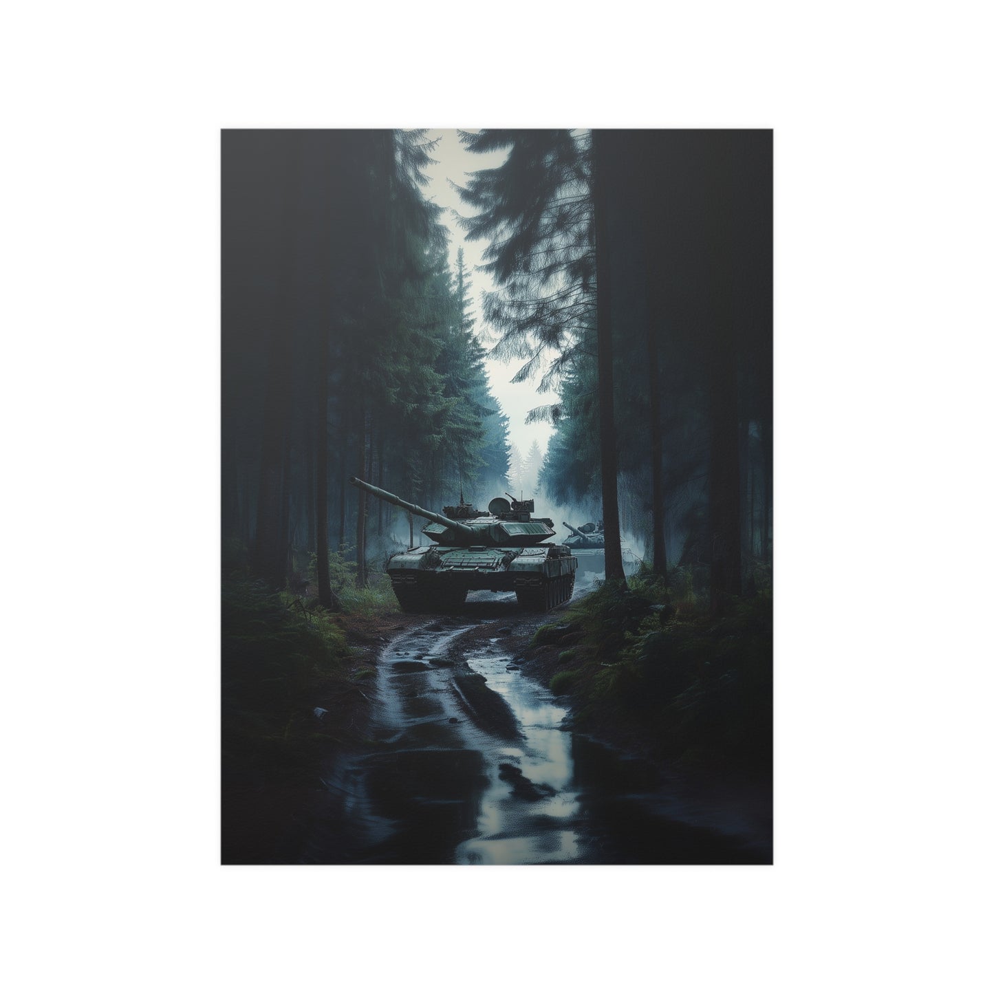 Tanks in the Forest Poster