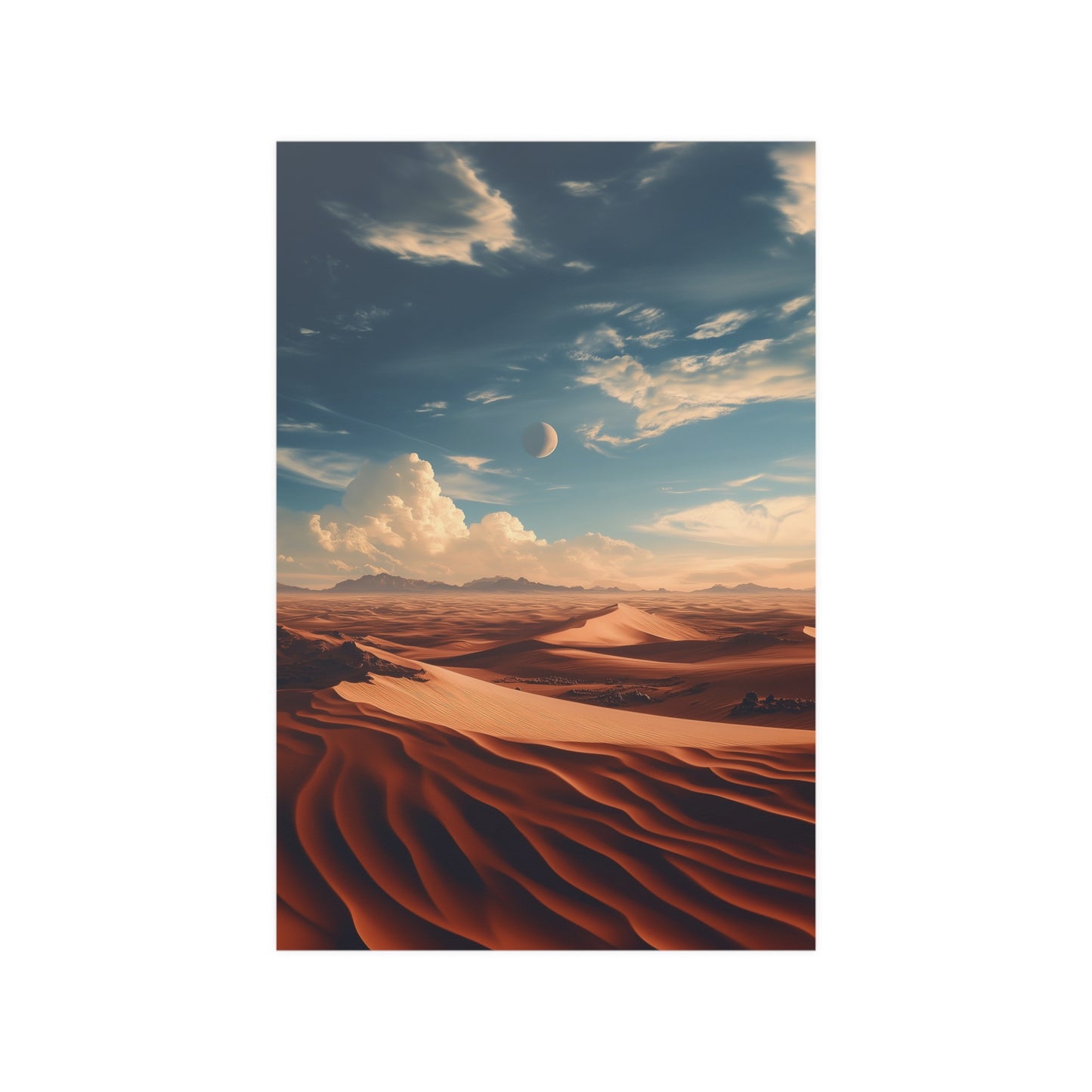 Sand Dunes Wasteland Poster