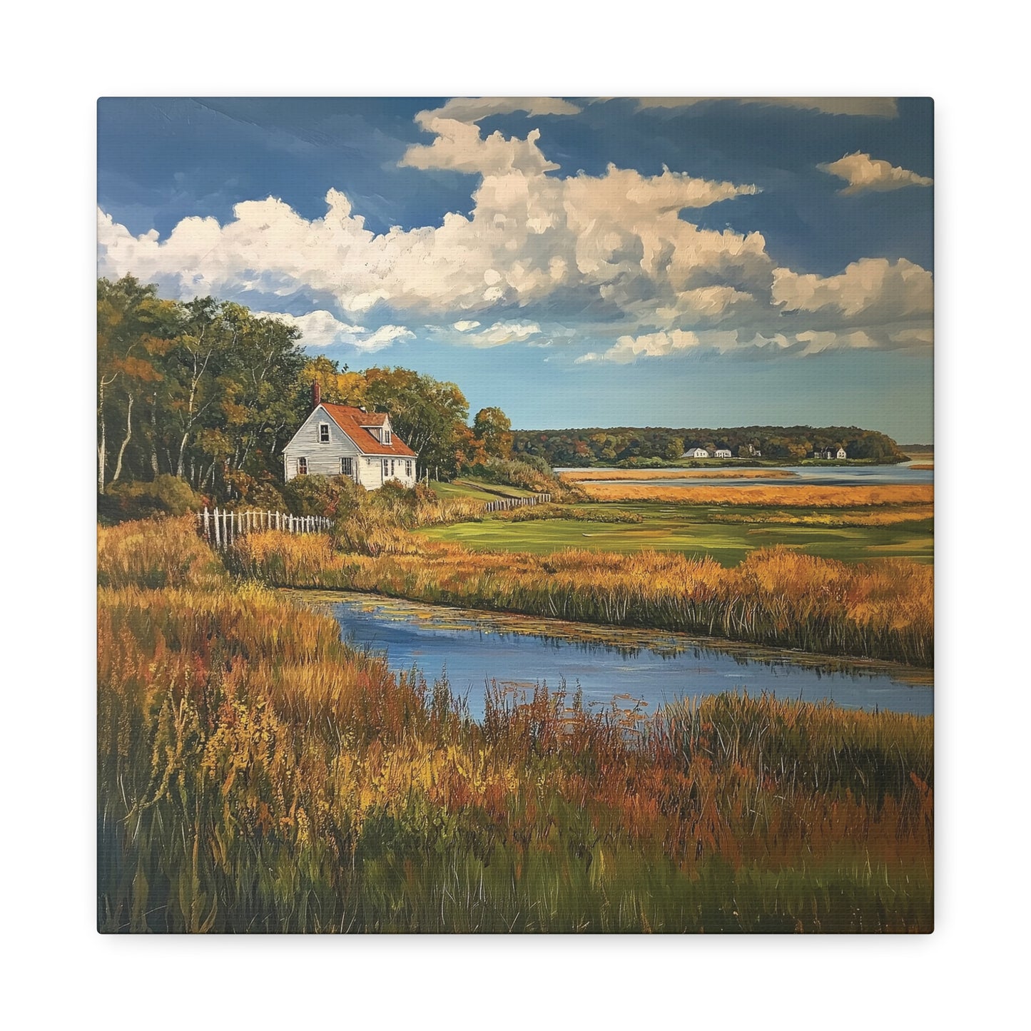 House in the Floodplains Canvas