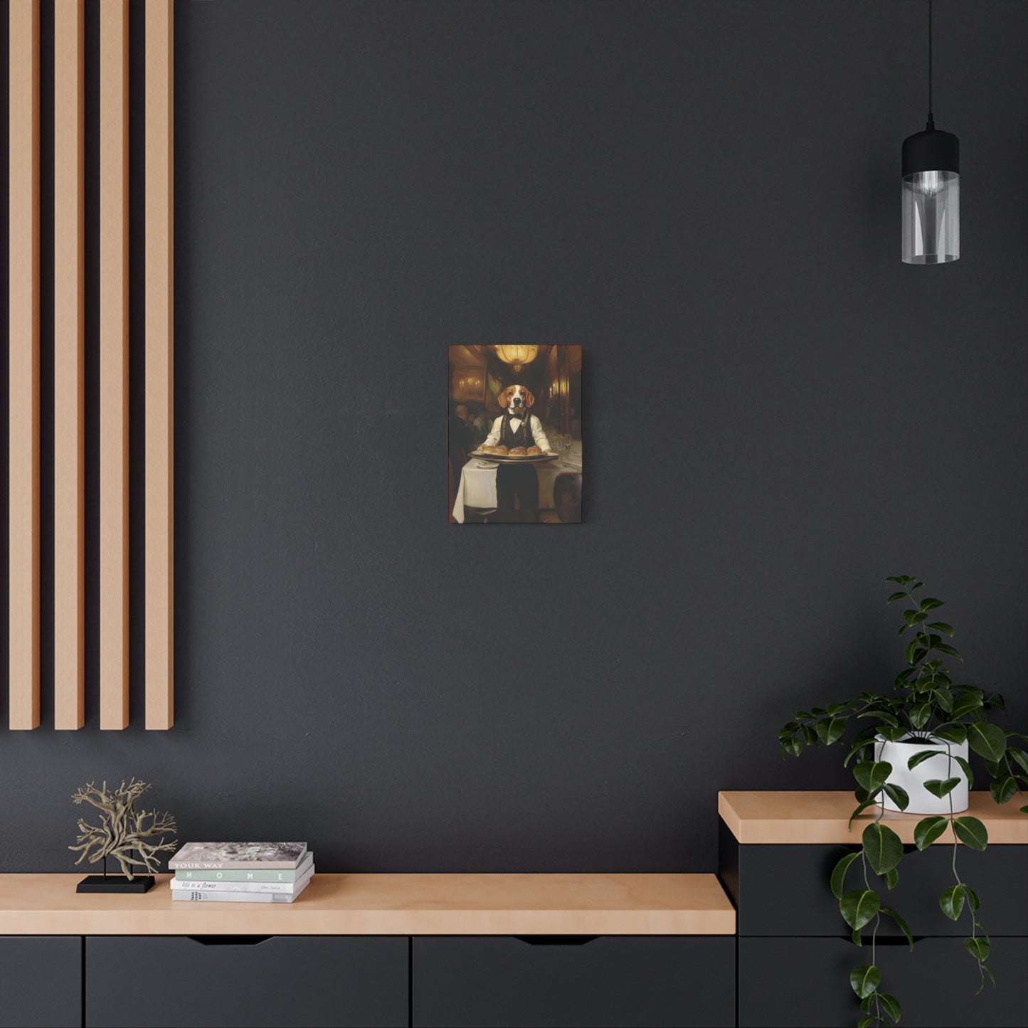 Dog Waiter Canvas