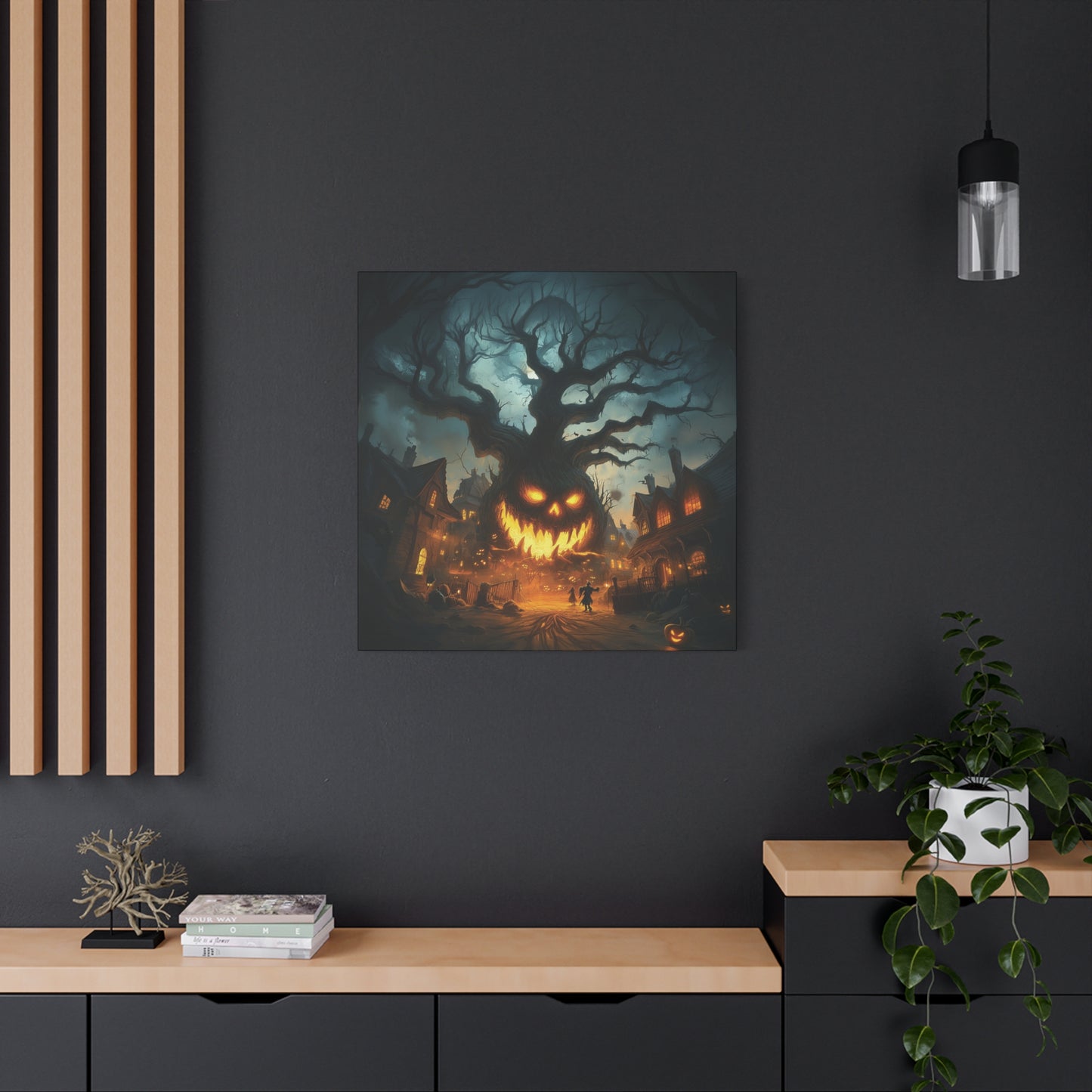 Halloween Tree Canvas