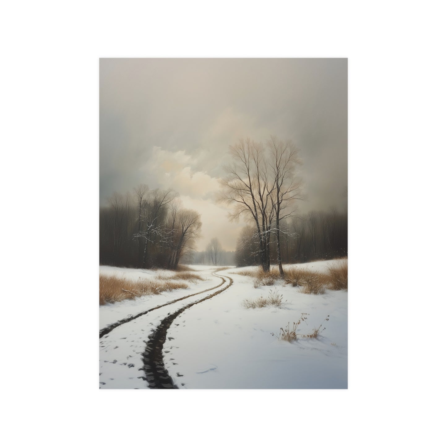 Winter Walkway Poster