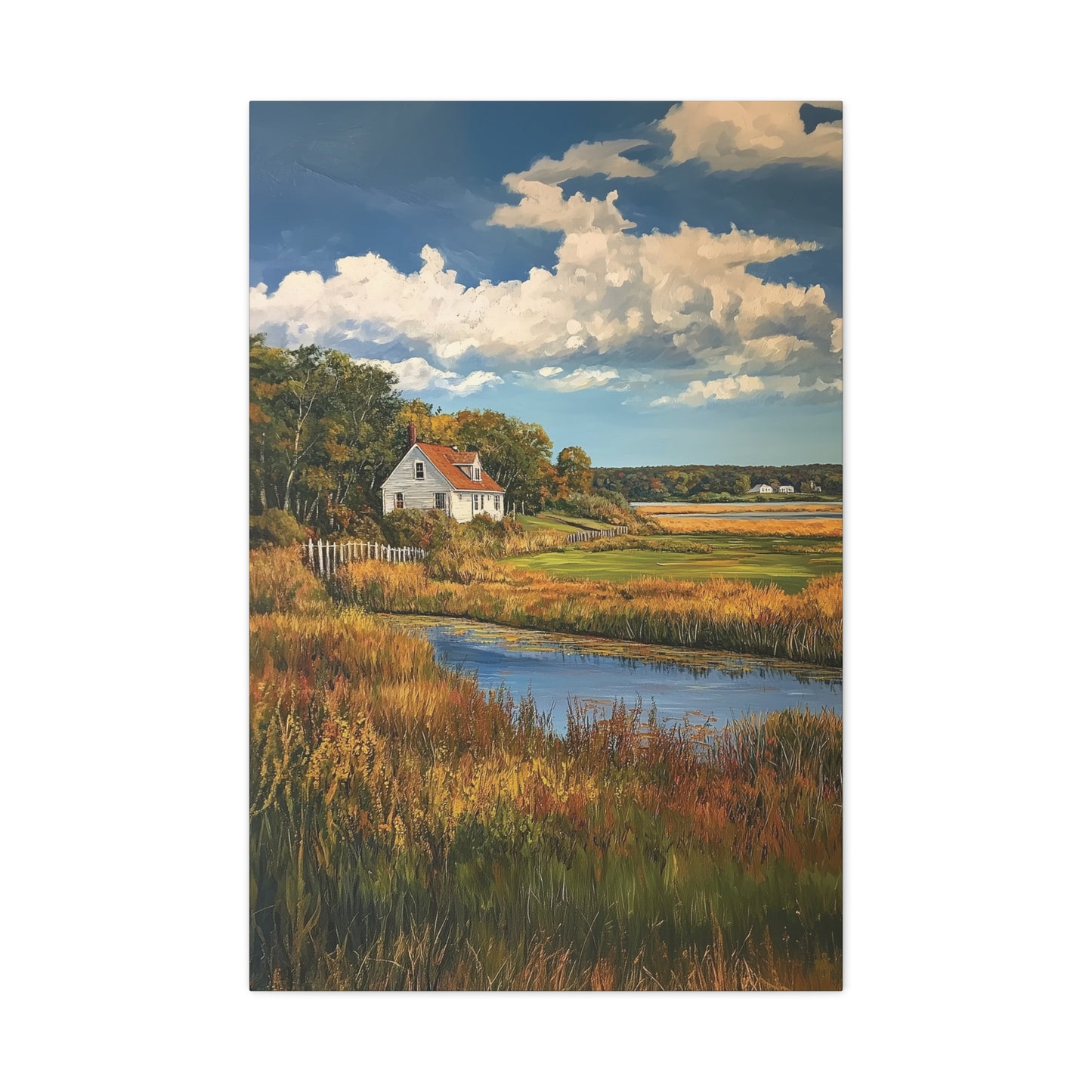 House in the Floodplains Canvas