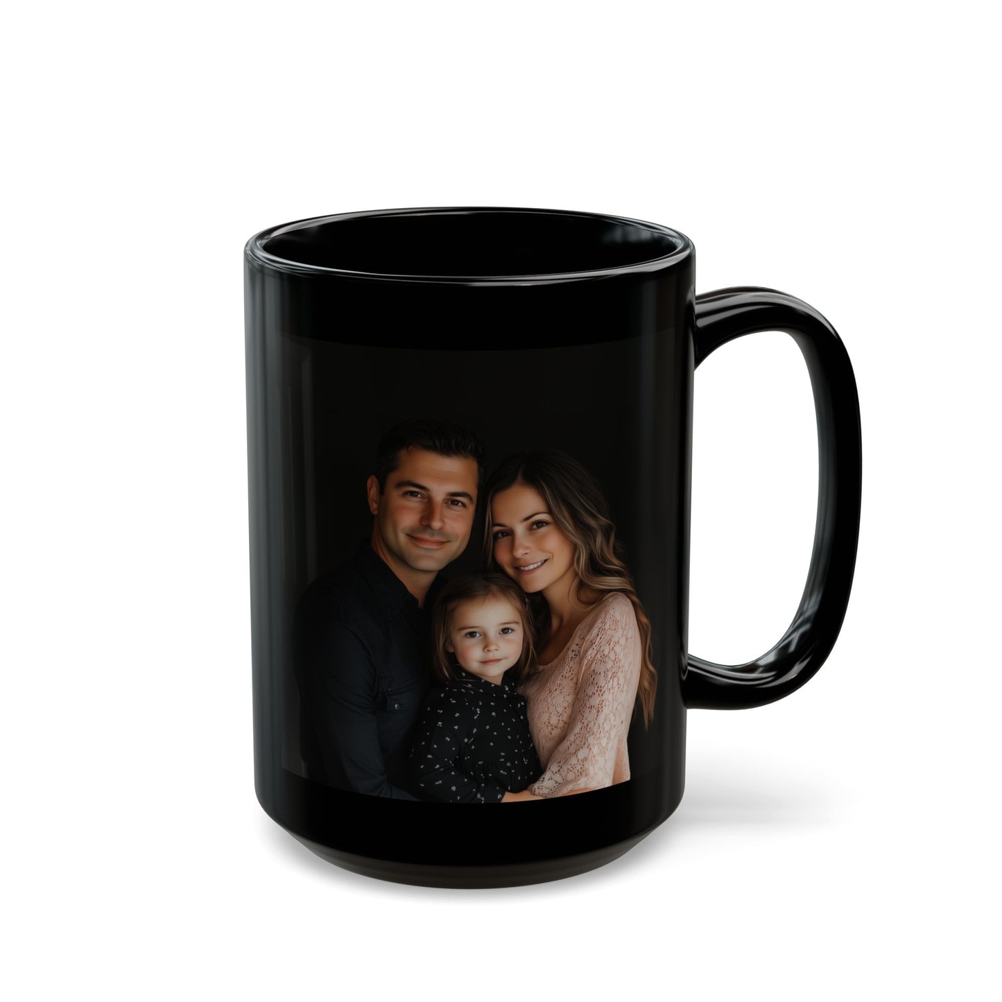 Custom Personalized Black Mug (11oz, 15oz)