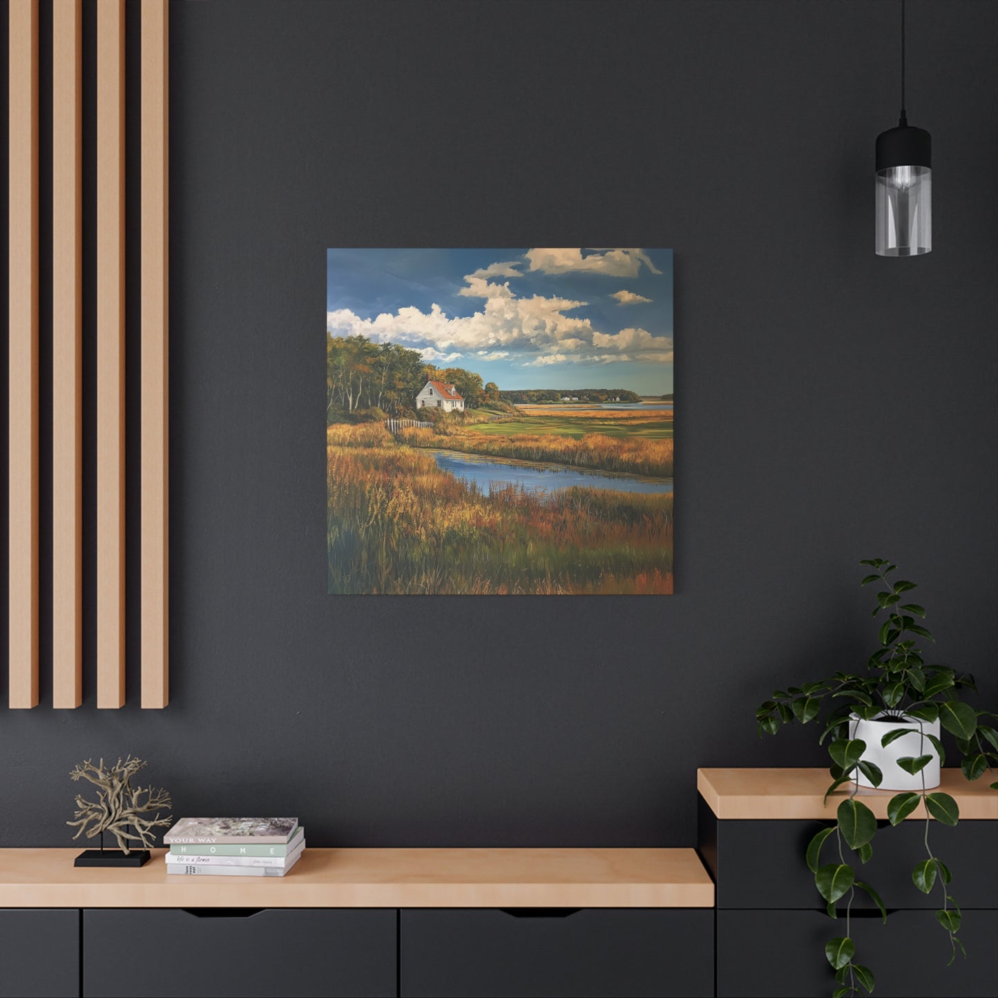 House in the Floodplains Canvas