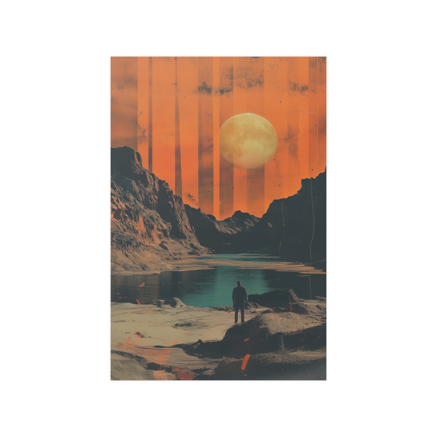 Martian Lake Poster