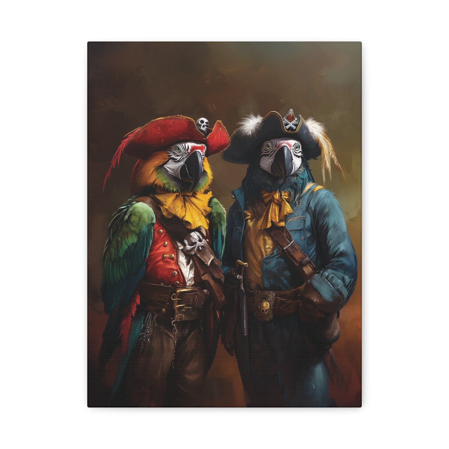 Parrot Pirates Canvas