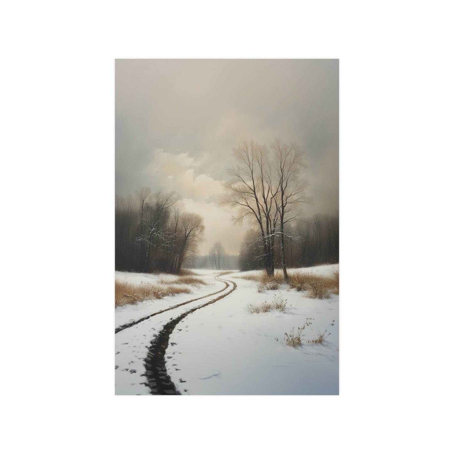 Winter Walkway Poster