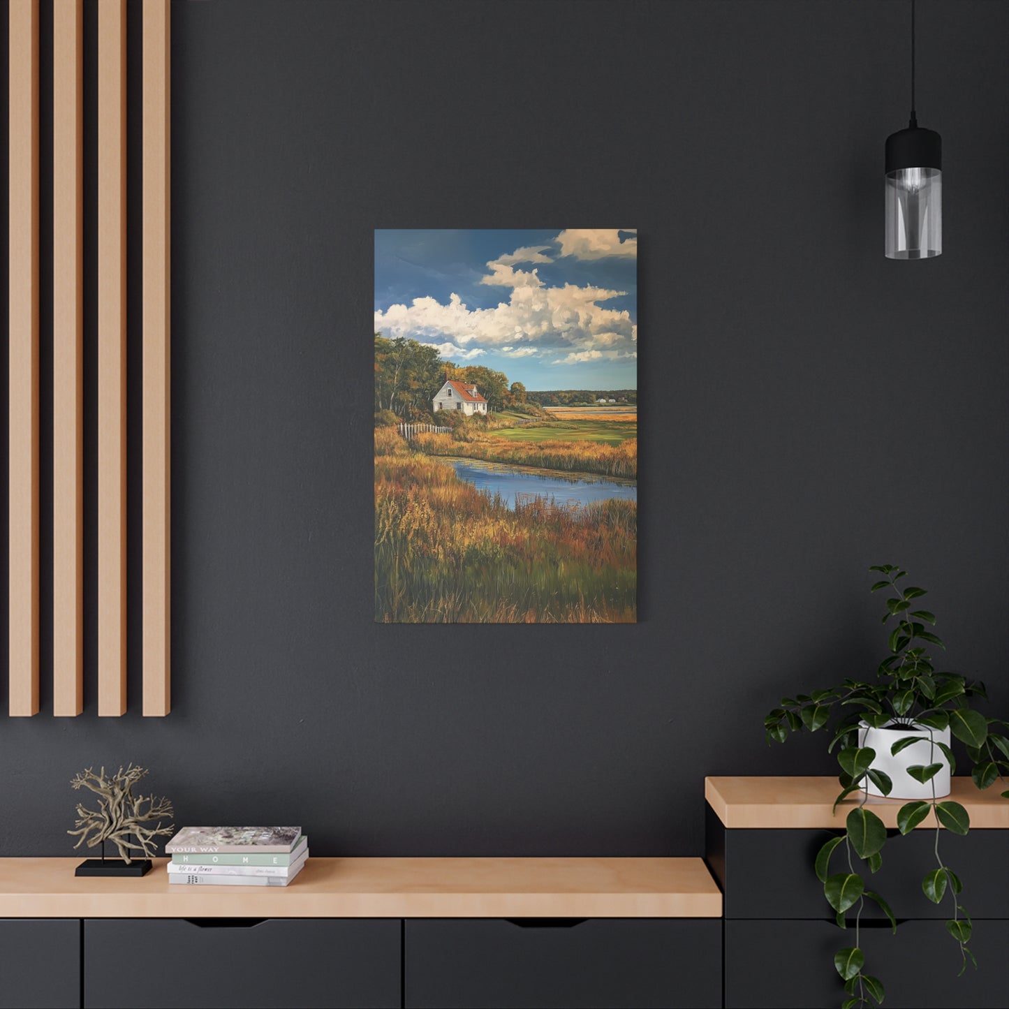 House in the Floodplains Canvas