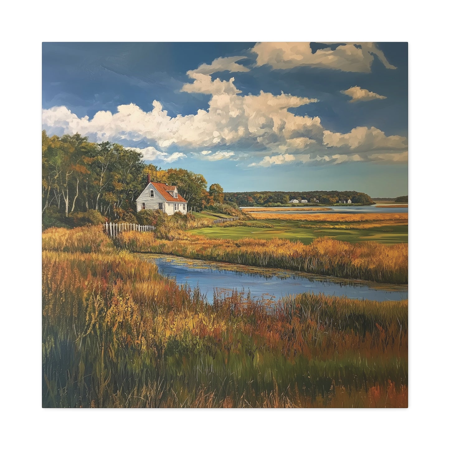 House in the Floodplains Canvas