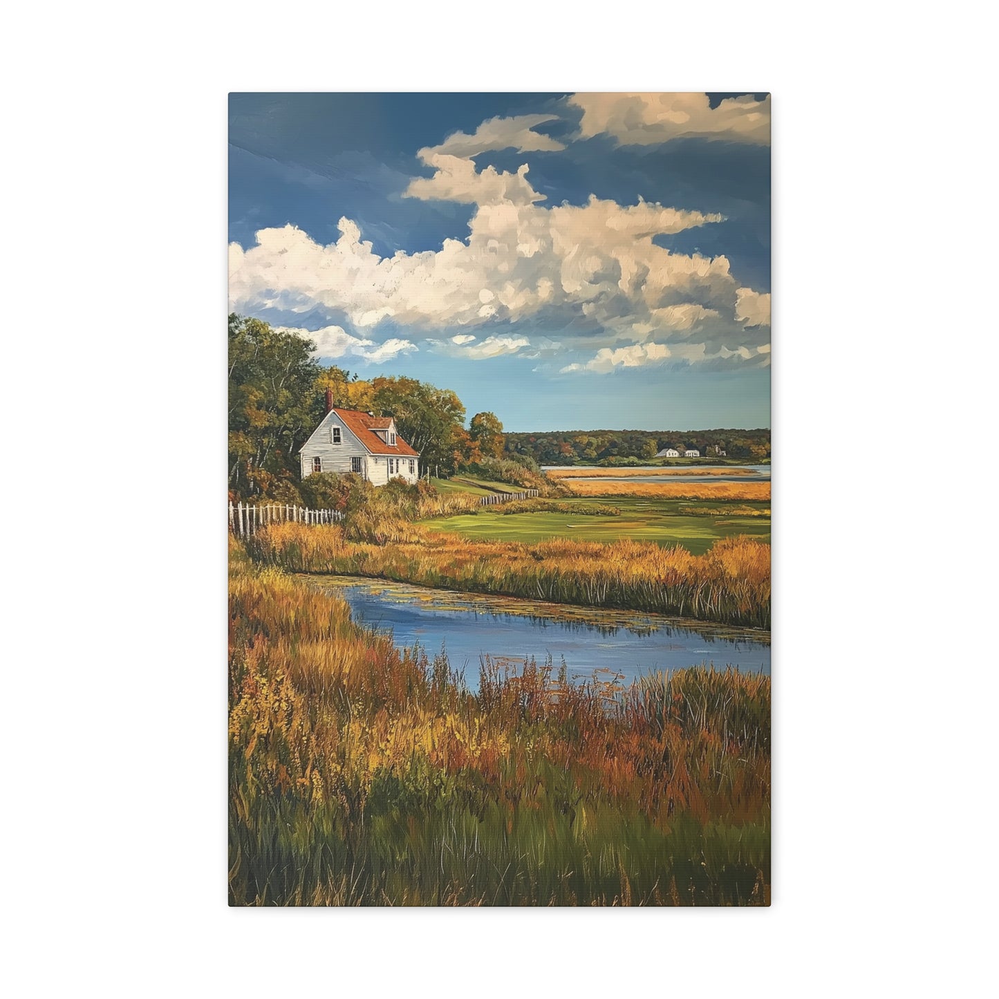 House in the Floodplains Canvas