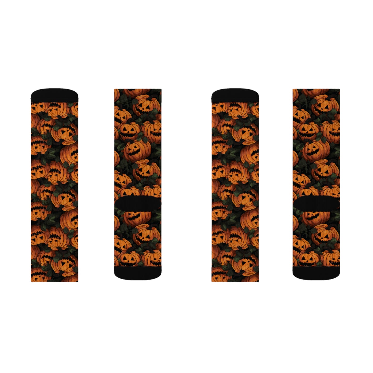 Halloween Jack-O'-Lantern Socks