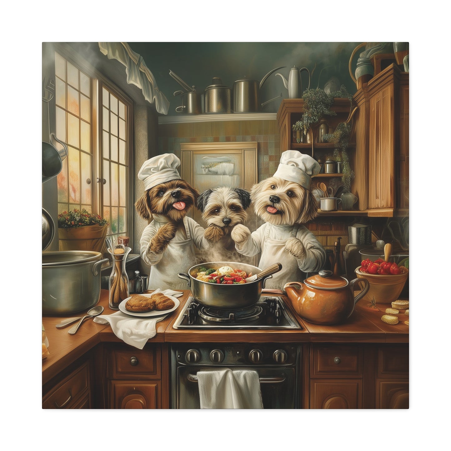 Doggy Chefs Canvas