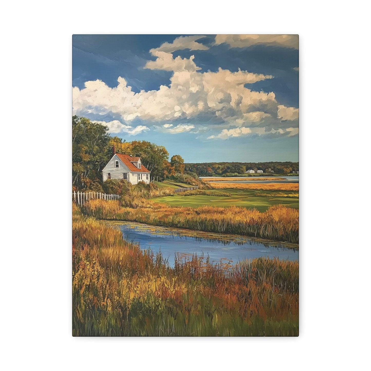 House in the Floodplains Canvas