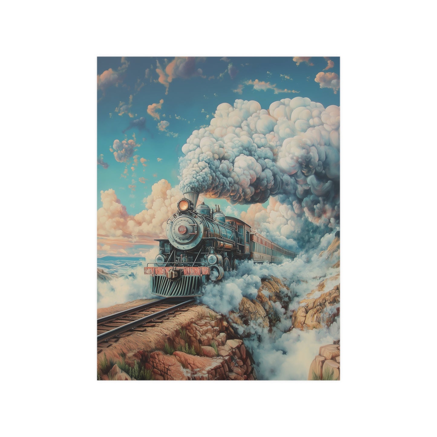 Steam Train Poster