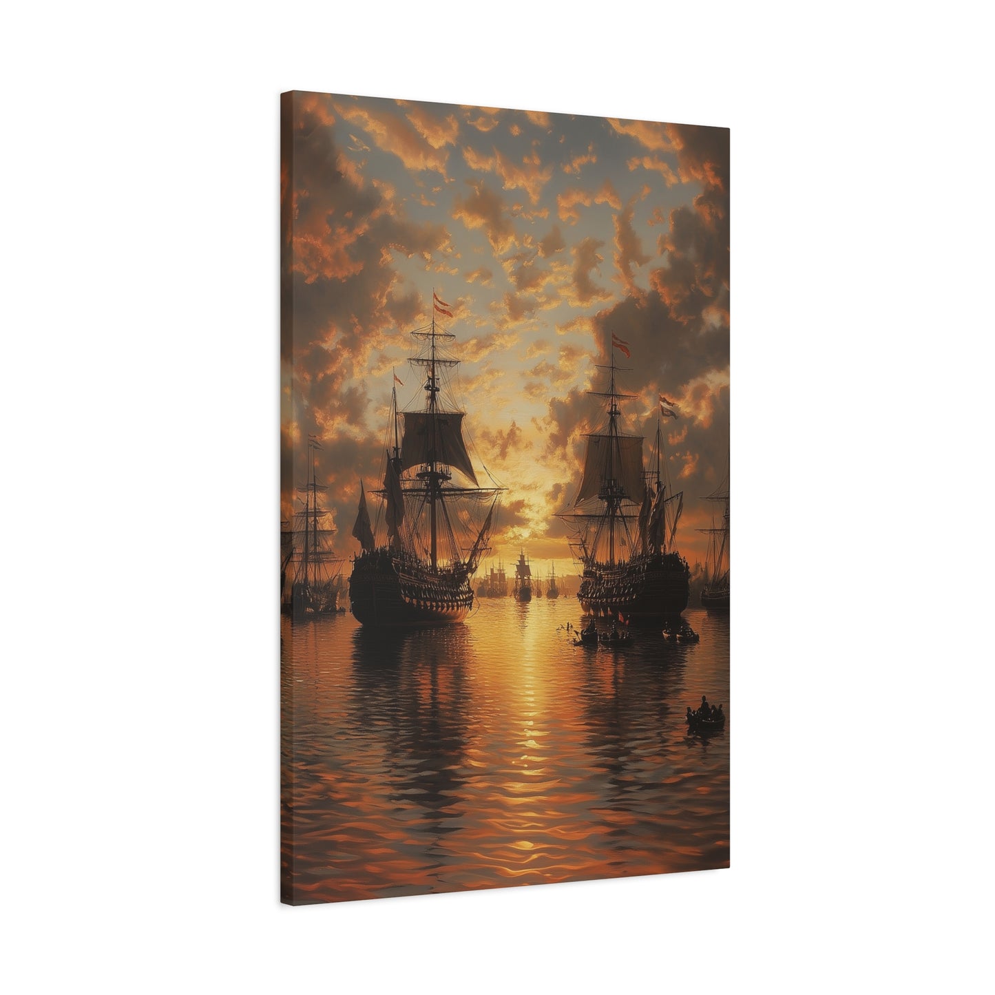 Sunset Ships Canvas