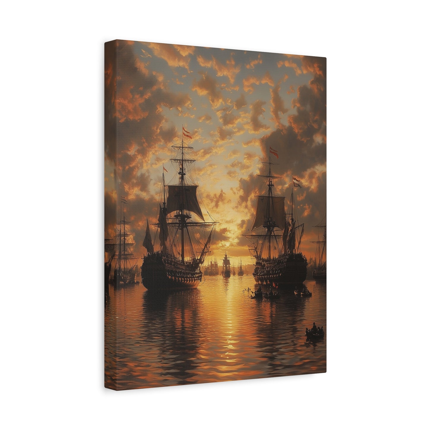 Sunset Ships Canvas