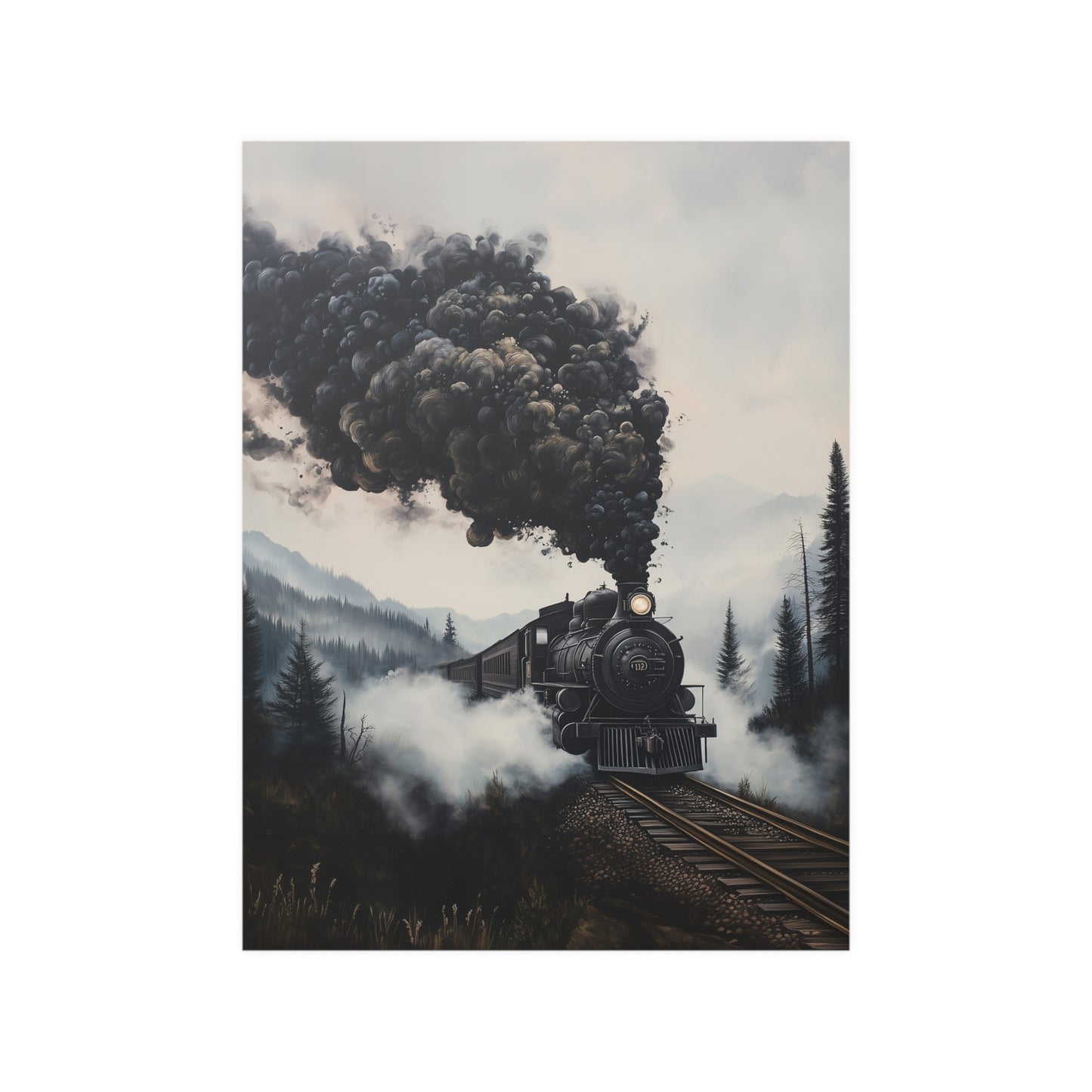 Train Ride Through the Forest Poster