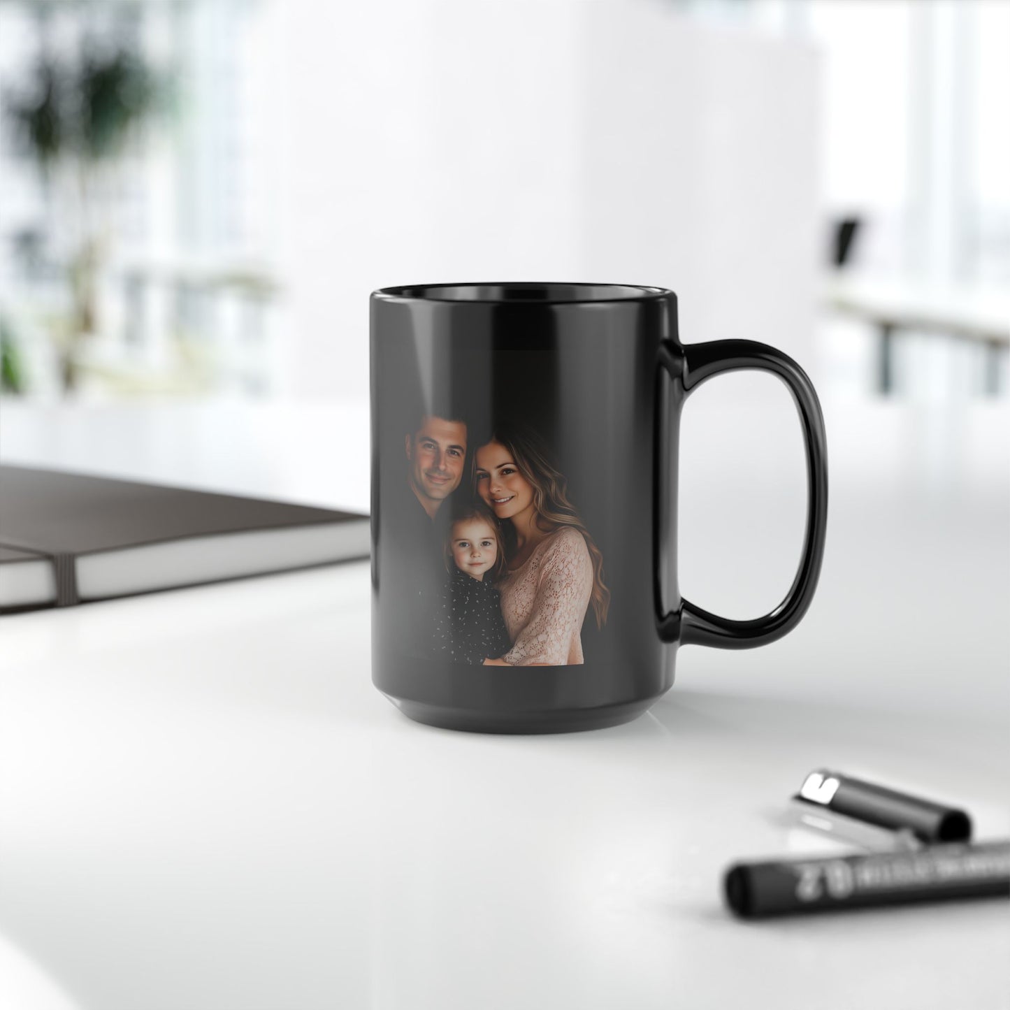 Custom Personalized Black Mug (11oz, 15oz)