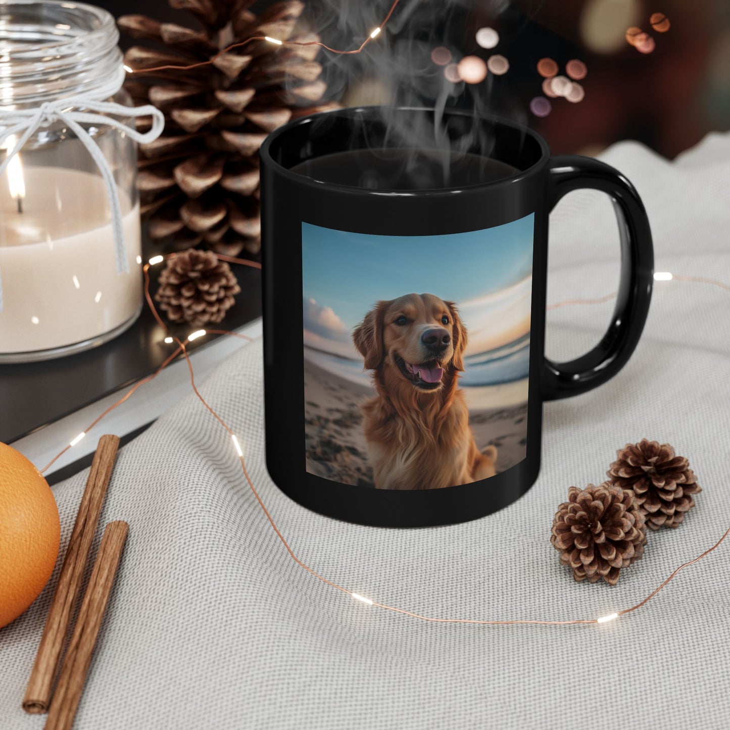 Custom Personalized Black Mug (11oz, 15oz)