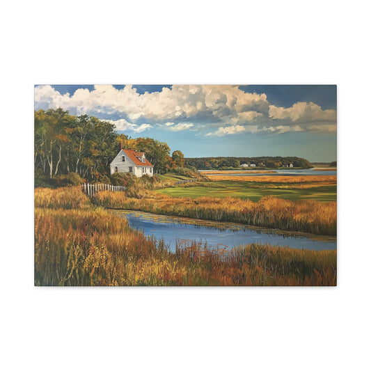 House in the Floodplains Canvas