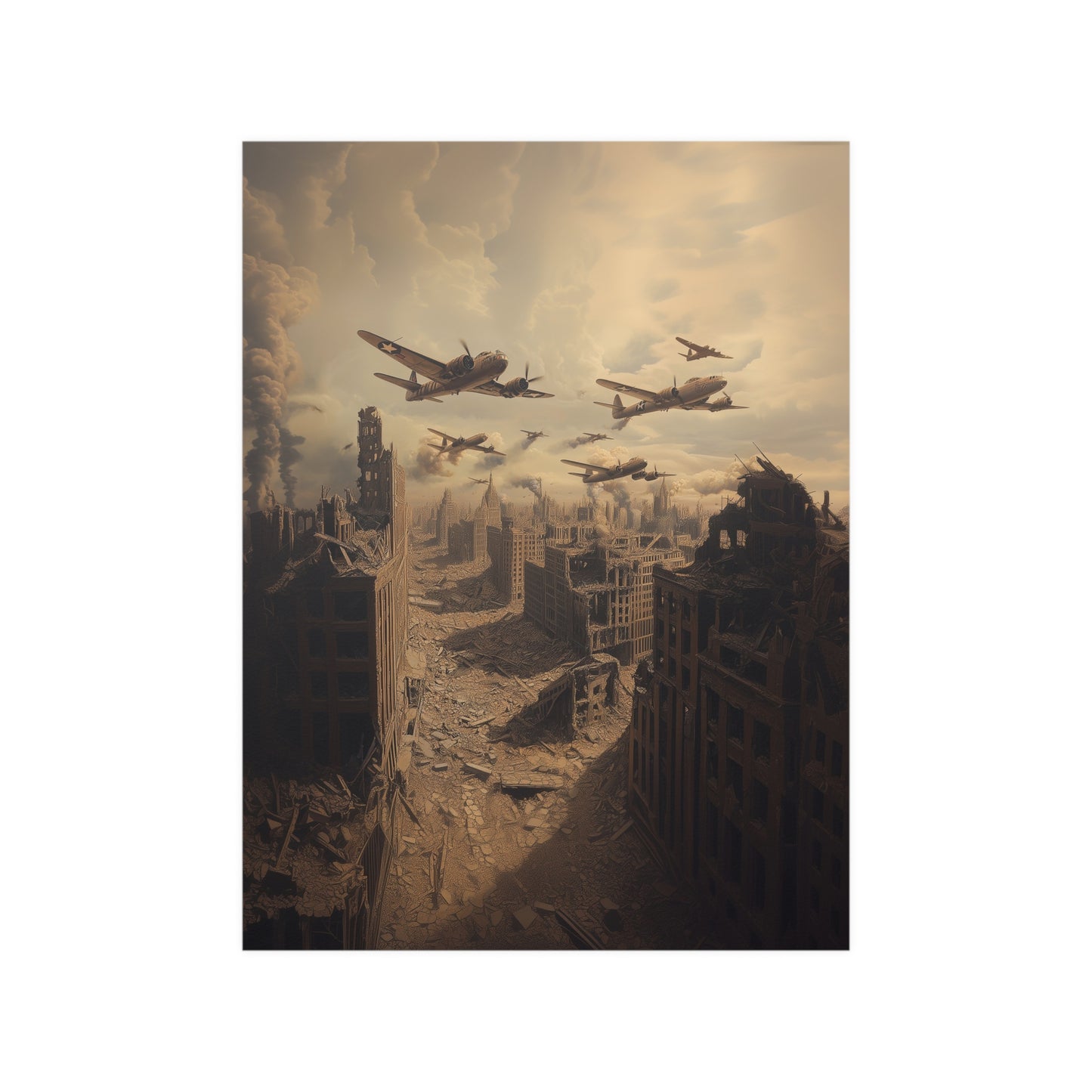 Destroyed City Poster