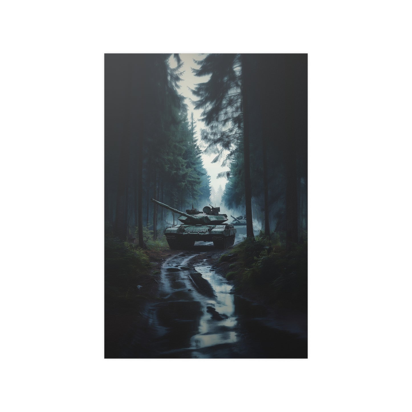 Tanks in the Forest Poster