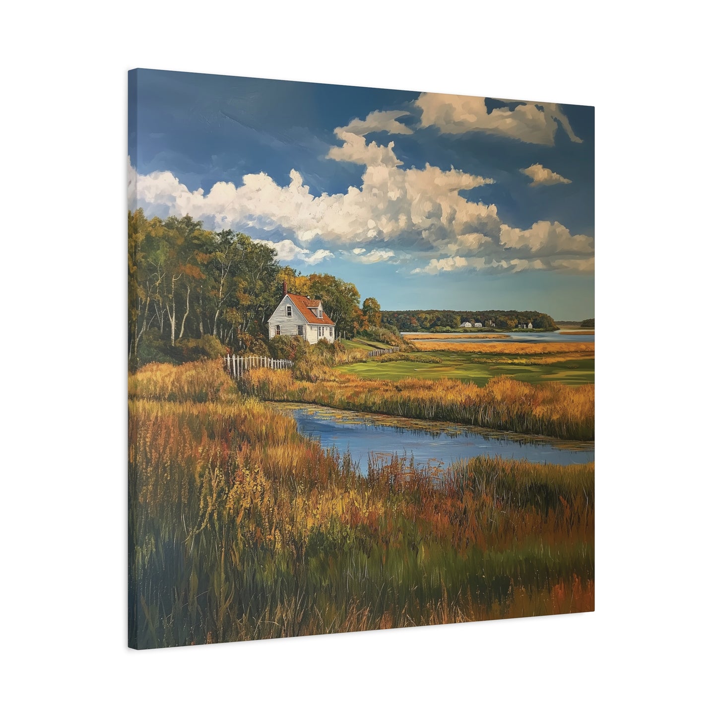 House in the Floodplains Canvas