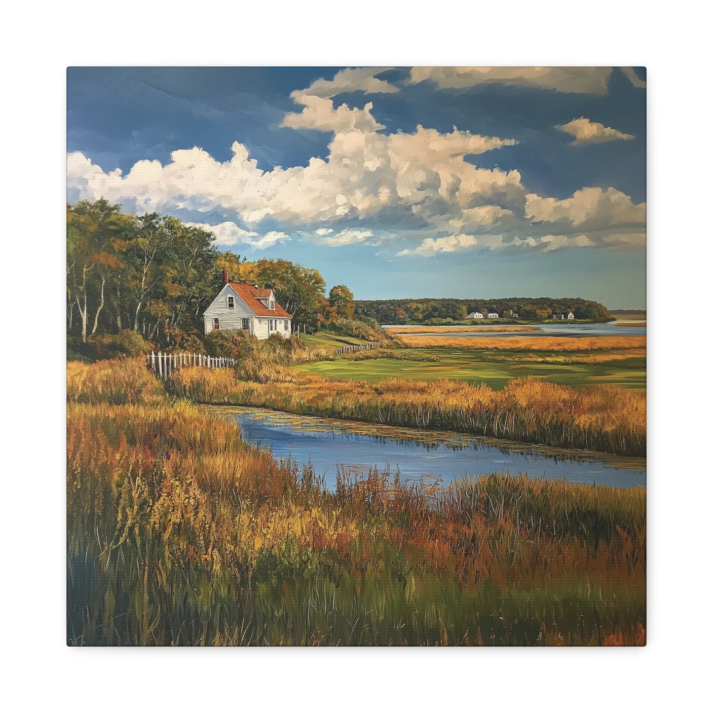 House in the Floodplains Canvas