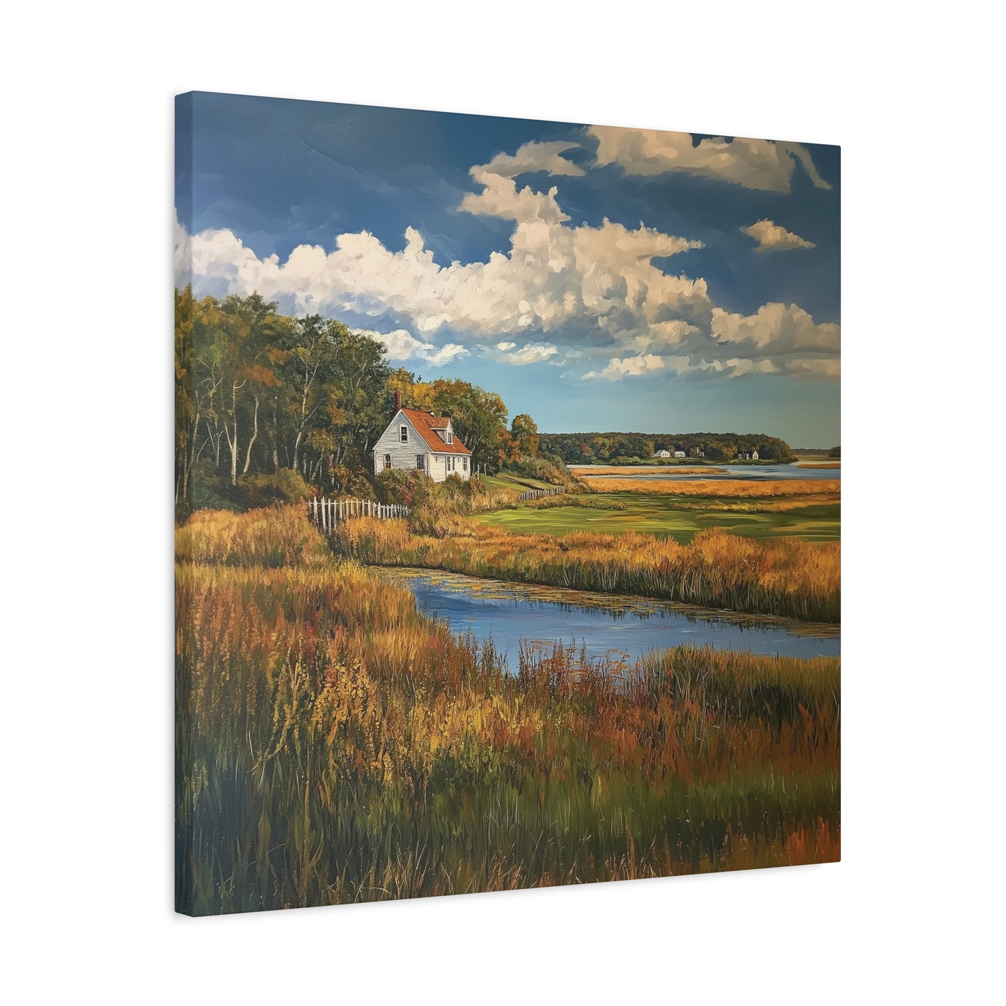 House in the Floodplains Canvas