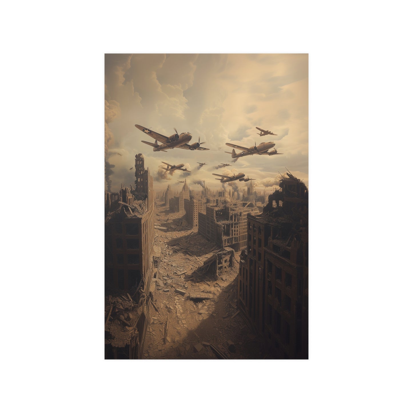 Destroyed City Poster