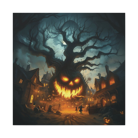 Halloween Tree Canvas