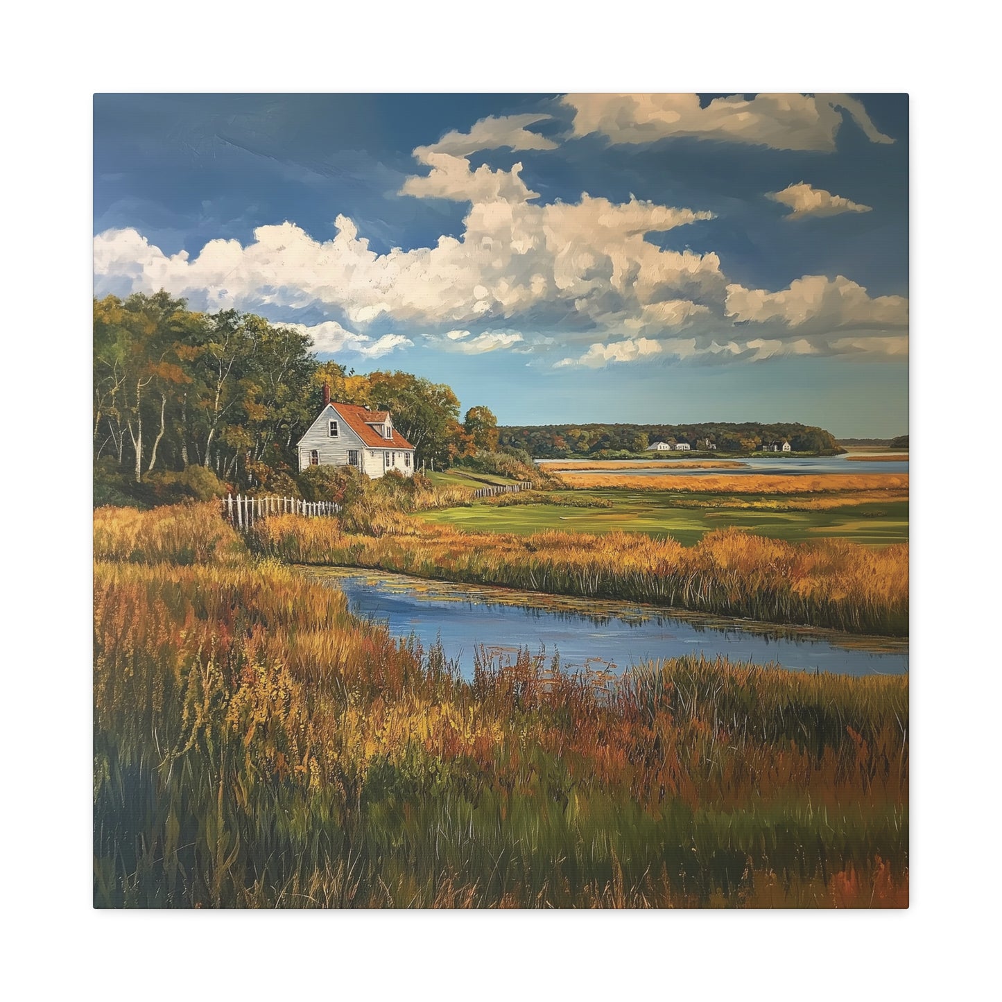 House in the Floodplains Canvas